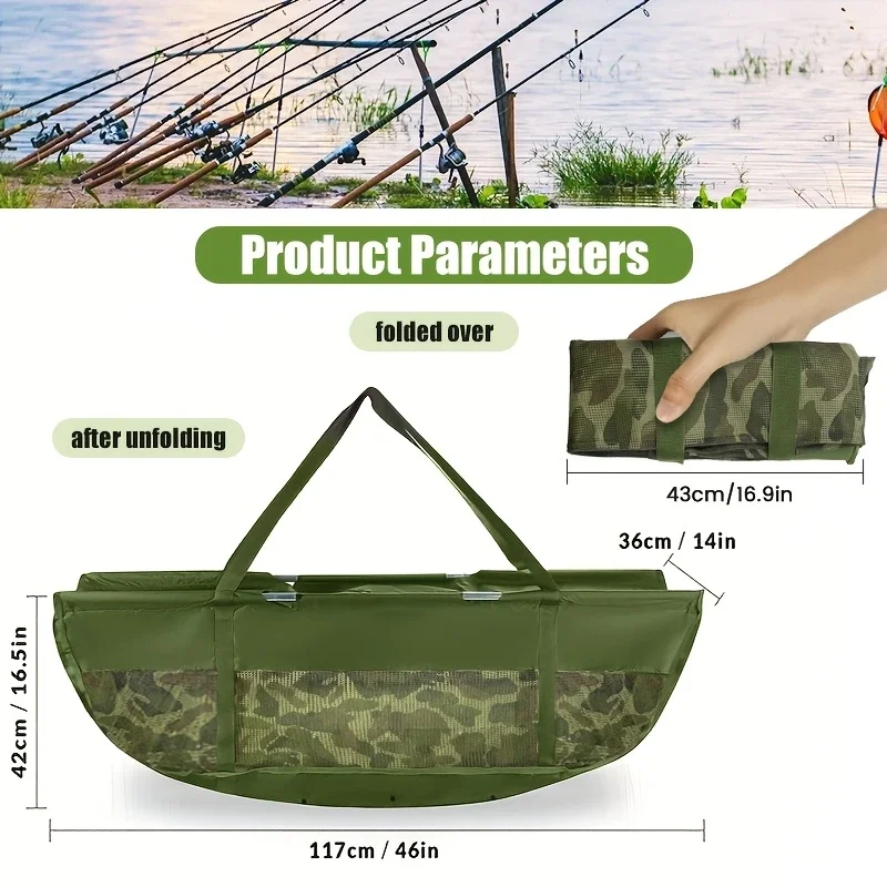 Tackle Org Bolsa bandolera impermeable camuflaje para pesca de carpa - imagen 2