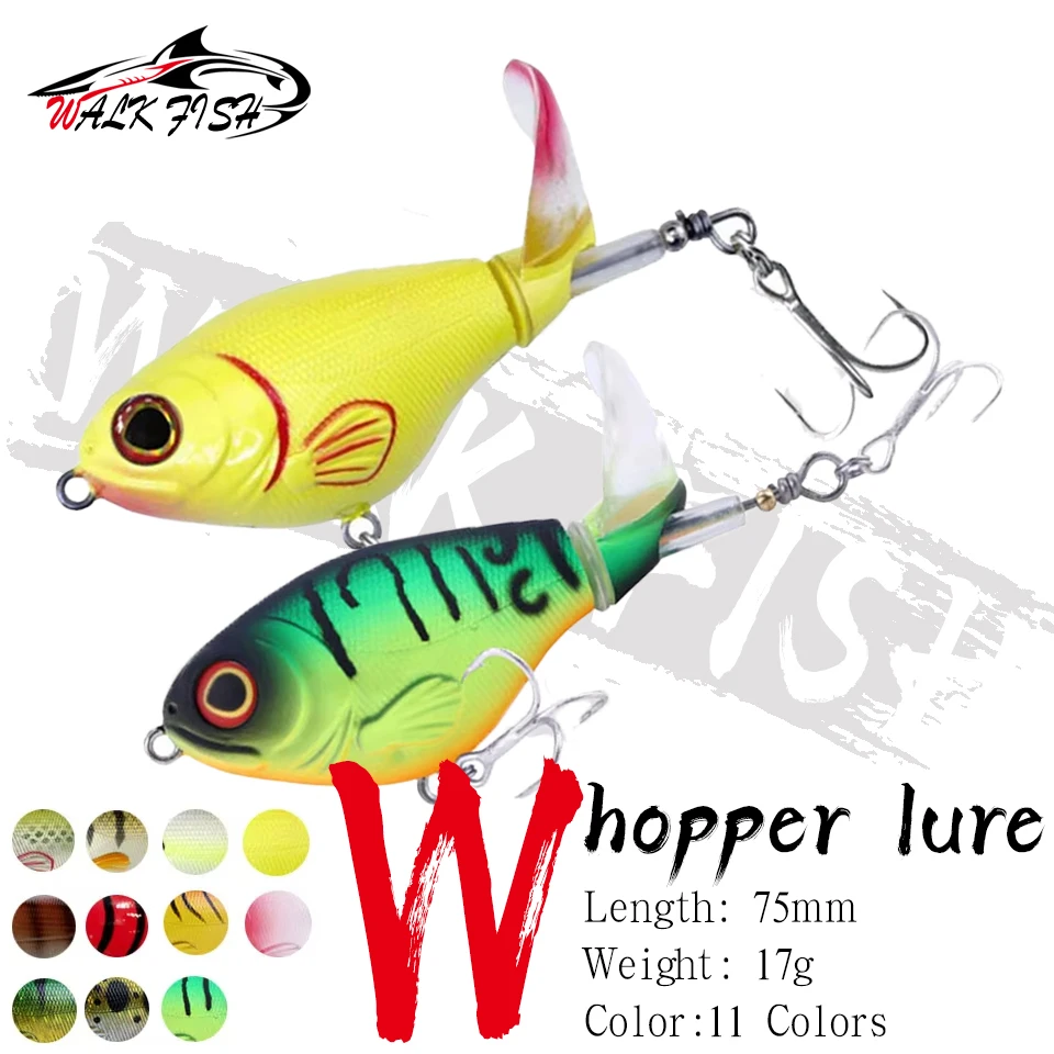 Walking bait Whopper Pencil Walk Fish – Señuelo de superficie para lubina