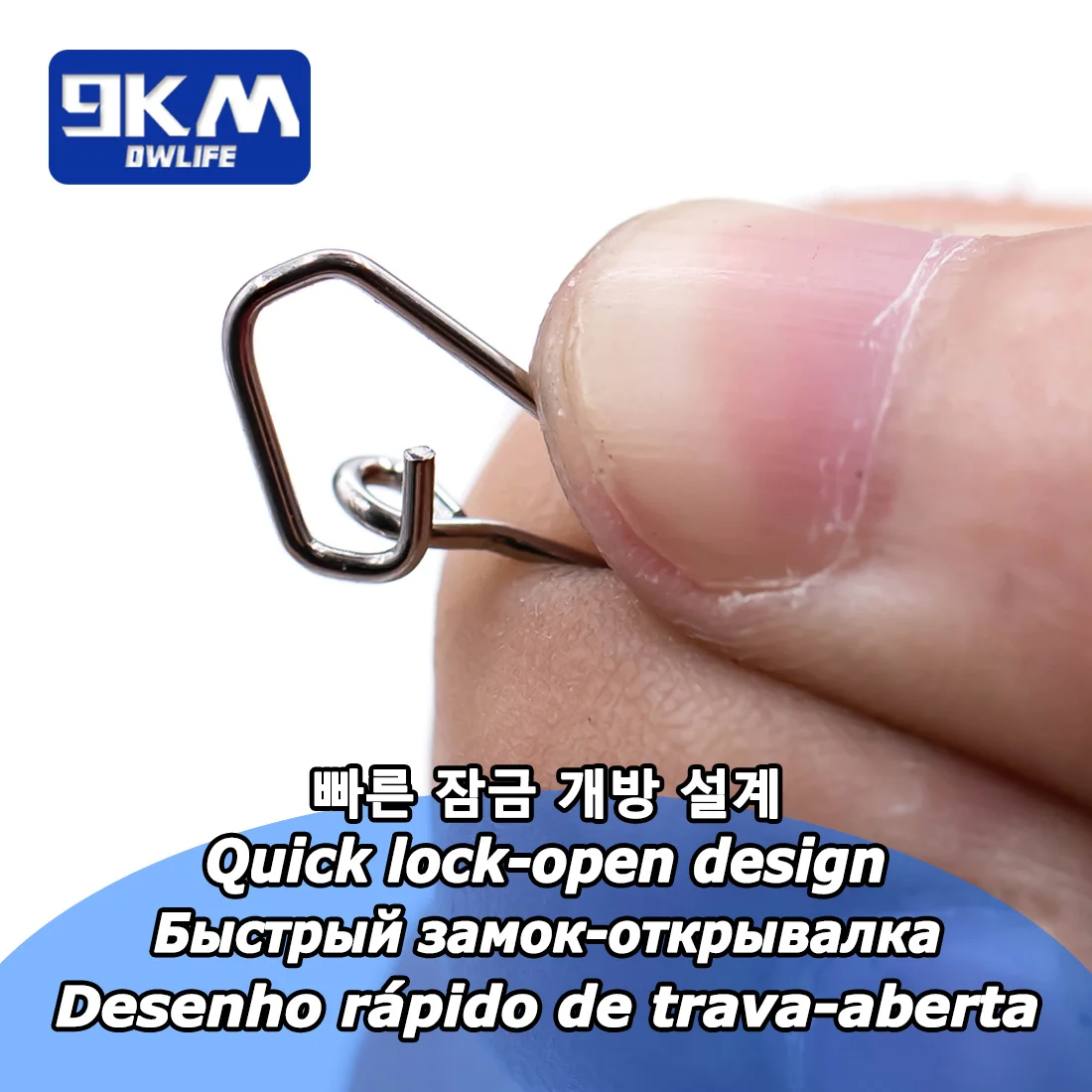 Pesca Snap 50 ~ 200 Uds. Anzuelo de pesca de agua salada de acero inoxidable conector de señuelo aparejos de pesca rápida Clip de bloqueo pesas a presión Trolling - imagen 4