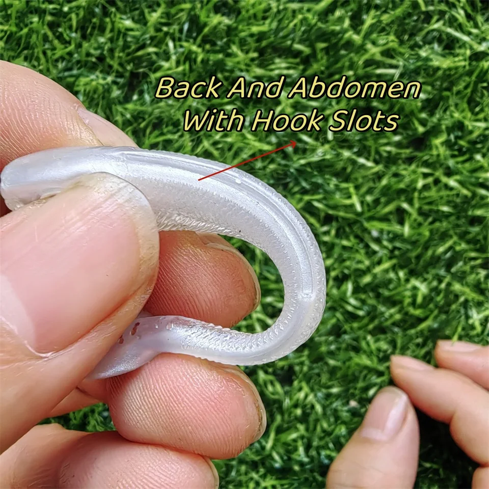 Swolfy 10 Uds Señuelos blandos 60mm 2g T cola Jigging Señuelos de Pesca Wobblers Bass Pike Aritificial silicona Swimbait Leurre Souple - imagen 3