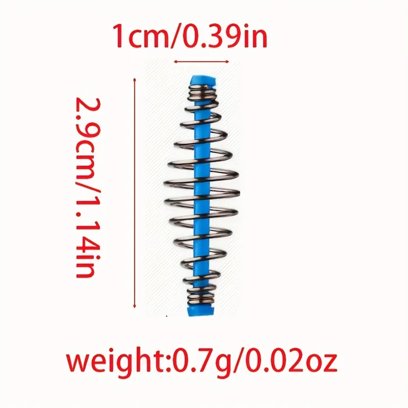 Azul/verde 30 Uds Kit maestro de pesca de carpa alimentador lanzador de cebo de resorte ganchos de explosión soporte de cebo aparejo de varilla - imagen 3