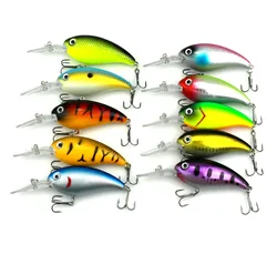 HENGJIA Crankbait Wobblers – Señuelos pesca de calidad lubina carpa