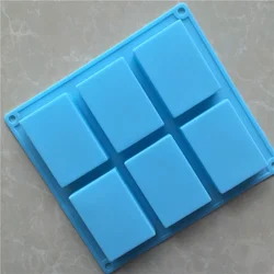 Molde de silicona rectangular para jabón artesanal en frío