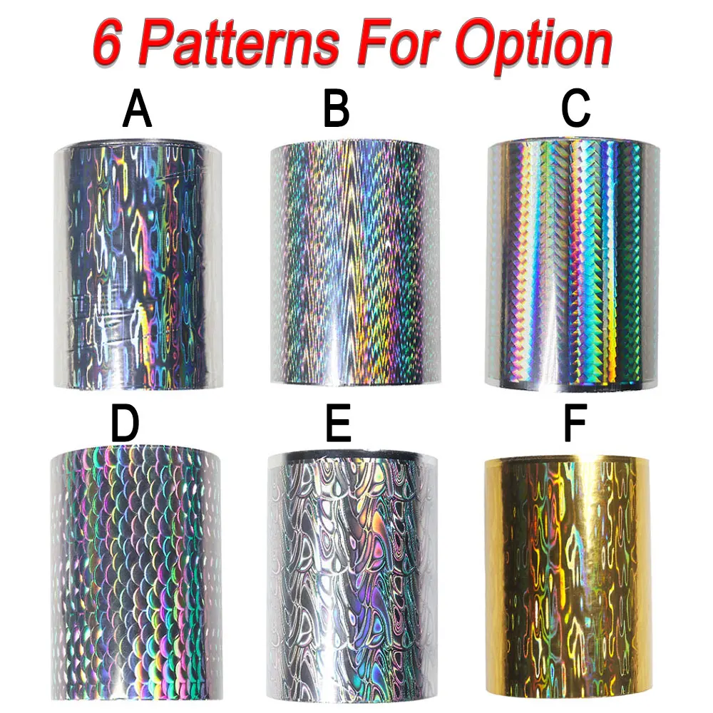 ICERIO lámina holográfica de estampado en caliente para señuelo de pesca, papel de película de impresión de transferencia de calor de piel para señuelos de plantilla, cuchara, 8cm x 120m por rollo - imagen 3