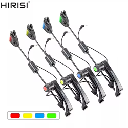 Juego de swingers para pesca de carpa en estuche para alarma de pesca e indicadores de pesca luz LED B2005