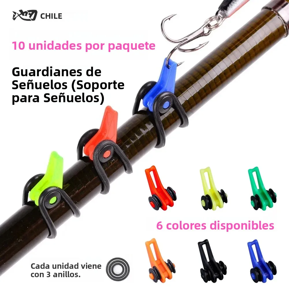 Gancho para caña de pescar para niños, soporte para cebo, accesorios para señuelos, anzuelos, soporte para mantenimiento de seguridad, herramienta de pesca, 10/20 piezas - imagen 2