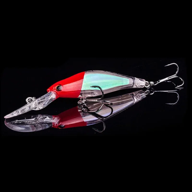 Señuelo de Pesca Minnow, 9,5 cm, 7,5g, Wobbler de plástico luminoso, cebo duro Artificial para Lucio, aparejos de Pesca Crankbait, 1 ud. - imagen 5
