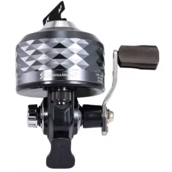 Carrete giratorio Sougayilang carrete de Pesca Spincast 3,9:1 carrete de aleación de aluminio de alta velocidad con línea de Pesca trenzada de PE Pesca