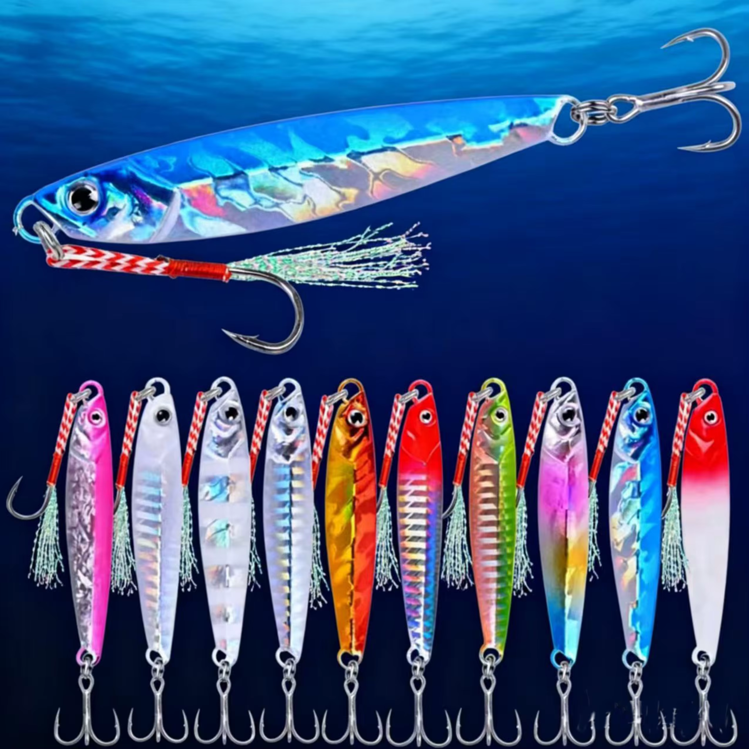 Jigs de metal para jigging desde orilla – Pesca profesional en mar - imagen 3