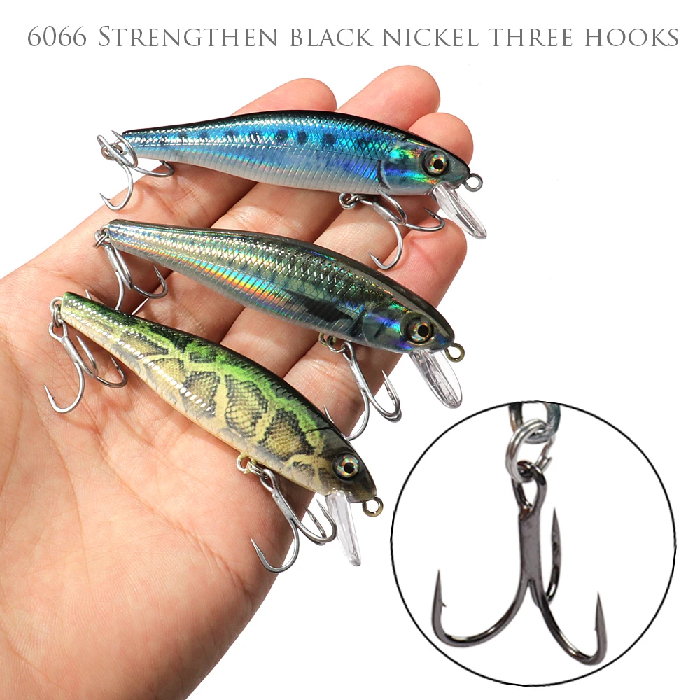 GOBAIT-señuelo de Pesca suspendido, 10g, 8,8 cm, anzuelos Minnow, Kit de Swimbait, aparejos de Pesca, sonajero Wobbler, cebo Cranbait, Jerkbaits de Pesca - imagen 4