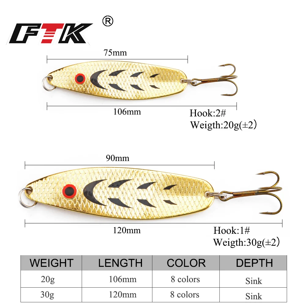 FTK Jig cebos de carpa fundición larga 18/27g - imagen 2