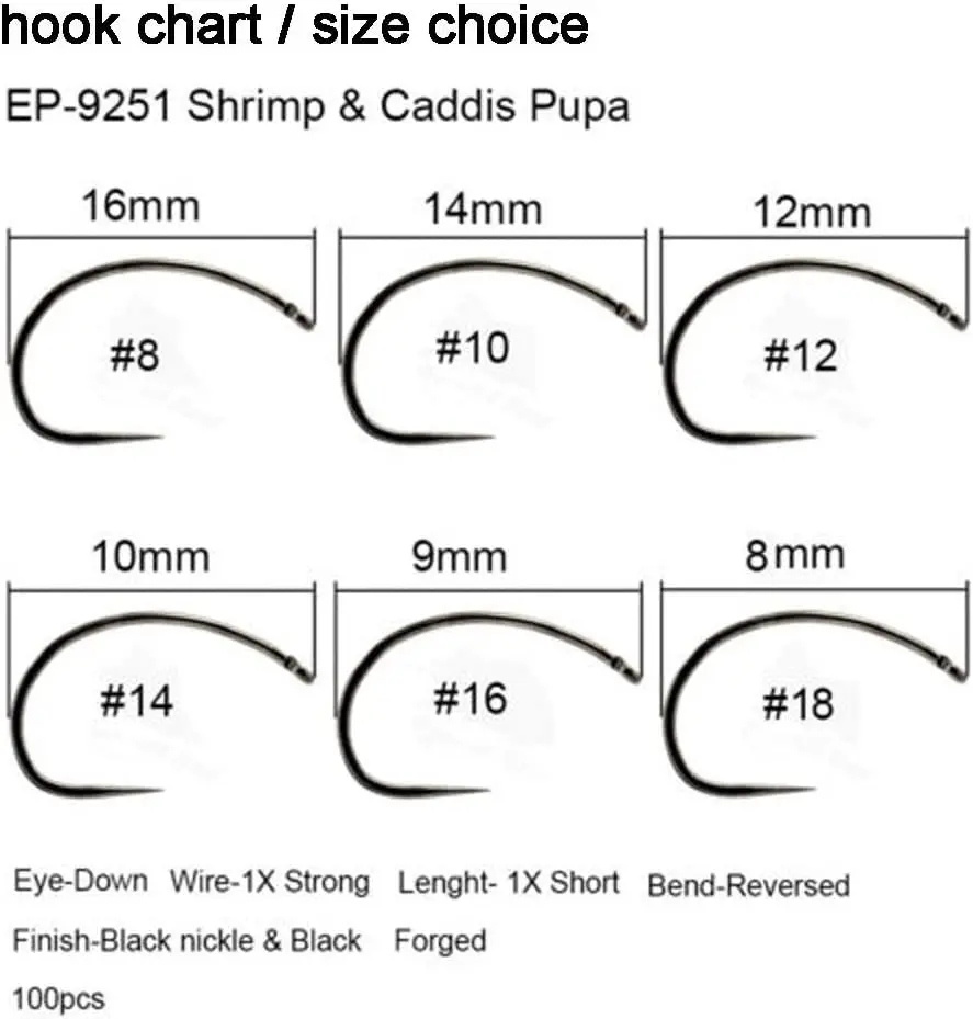 Shirmp fly hook 9251