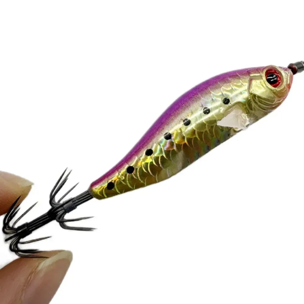 Jig calamar luminiscente – Señuelo duro horizontal para fondo - imagen 3