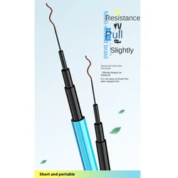 Caña de pescar telescópica, Kits completos, carrete de pesca Spincast, juego de cañas de pescar de fibra de carbono, Combo de caña alimentadora de 1,5 m-3,6 m