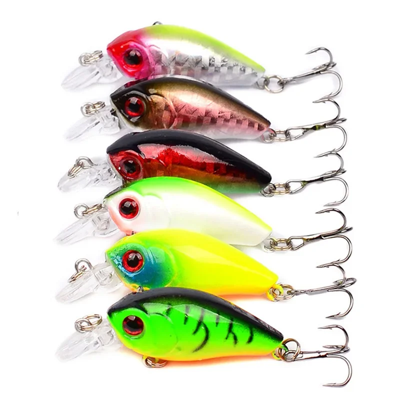 Mini Crankbaits de pesca que se hunden, Wobblers para Lucio, Trolling, sonajero, aparejos de pesca, señuelo duro Artificial, 4,5 cm, 4g, 1 ud. - imagen 4