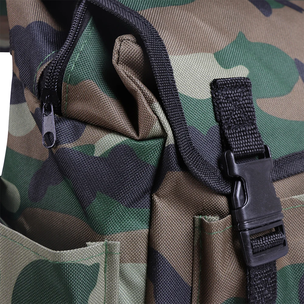 Bolsa para silla plegable 2 en 1, mochila de camuflaje portátil, tela Oxford, multifunción para acampar al aire libre, senderismo, gran capacidad - imagen 5