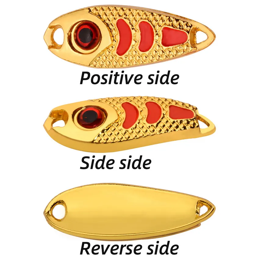 Mini Señuelos de Pesca, 10 piezas, 1,5g, 2,5g, 3,5g, cuchara, señuelo de Metal, Spinnerbsit, Minnow, pez pequeño, anzuelo único, Jig Stream, trucha, cebos, Pesca - imagen 3