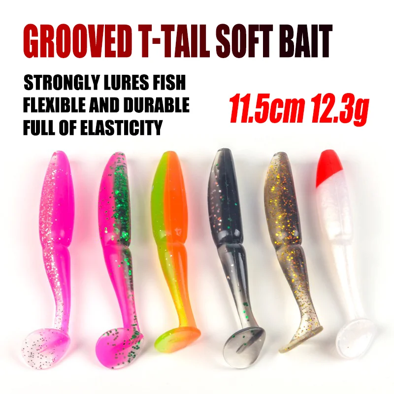 Señuelo Vinilo Jig Cola Grande – Anzuelo Offset para Pesca en Mar