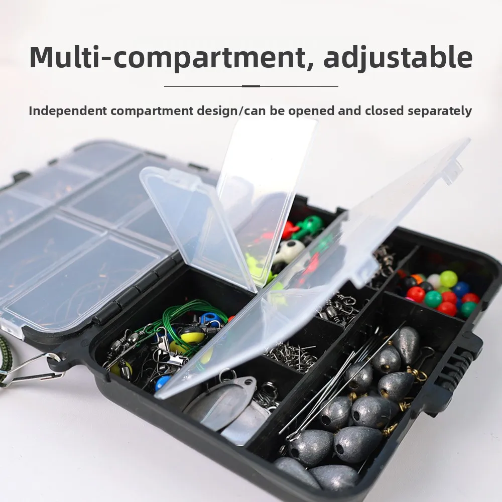 Kit pesca completo jigs anzuelos giratorios plumas señalización