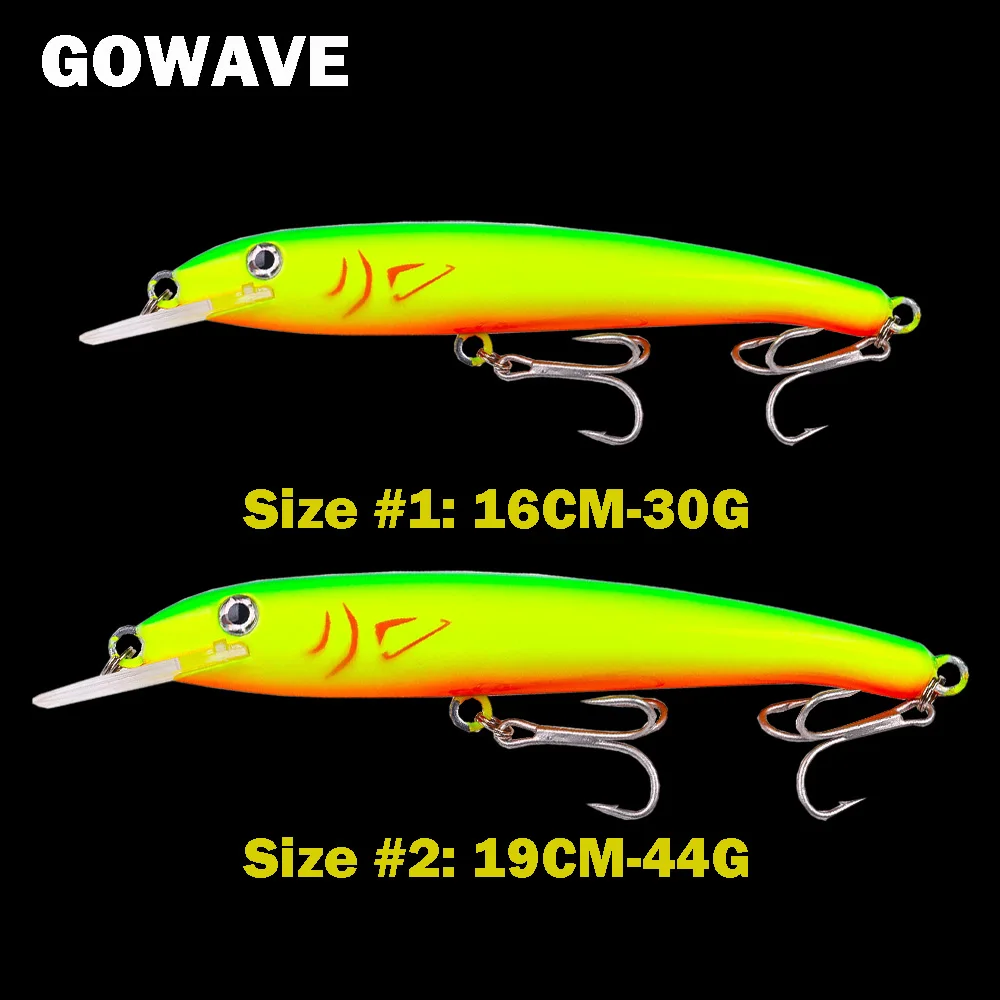 30g 44g Wahoo señuelos de buceo profundo Minnow Bass aparejos de pesca de agua salada en alta mar láser Pro Wobbler Crankbait atún cebo de pescado grande - imagen 4