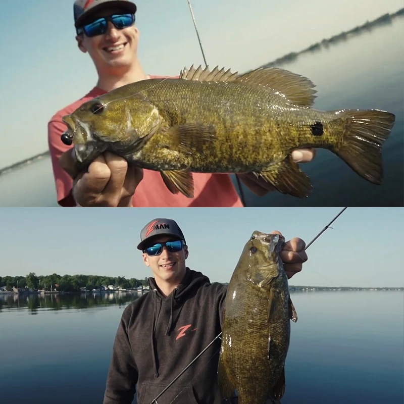 American ZMAN nuevo pez saltador cebo suave TRD GOBYZ 2,4 pulgadas señuelo falso cebo T cola negro Pit perca pescado - imagen 4