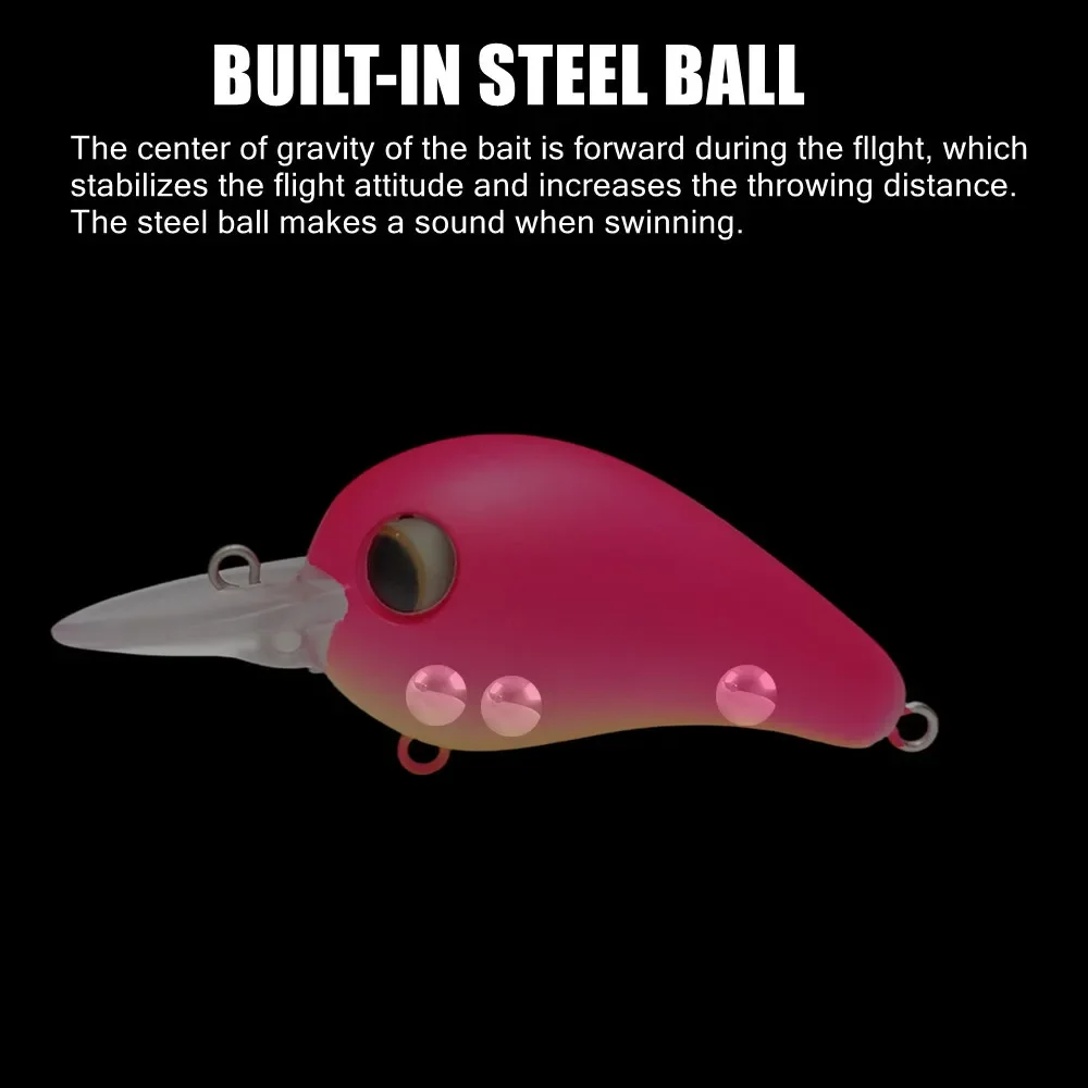 GREENSPIDER Crankbait para bass y crappie – Señuelo de plástico duro - imagen 2
