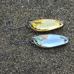 ZMZ-cebos de cuchara de Pesca, 1,5g, 2,5g, 3,5g, Mini señuelos de cobre, Wobblers, lentejuelas para lubina, trucha, cebo Isca, accesorios de Pesca artificiales