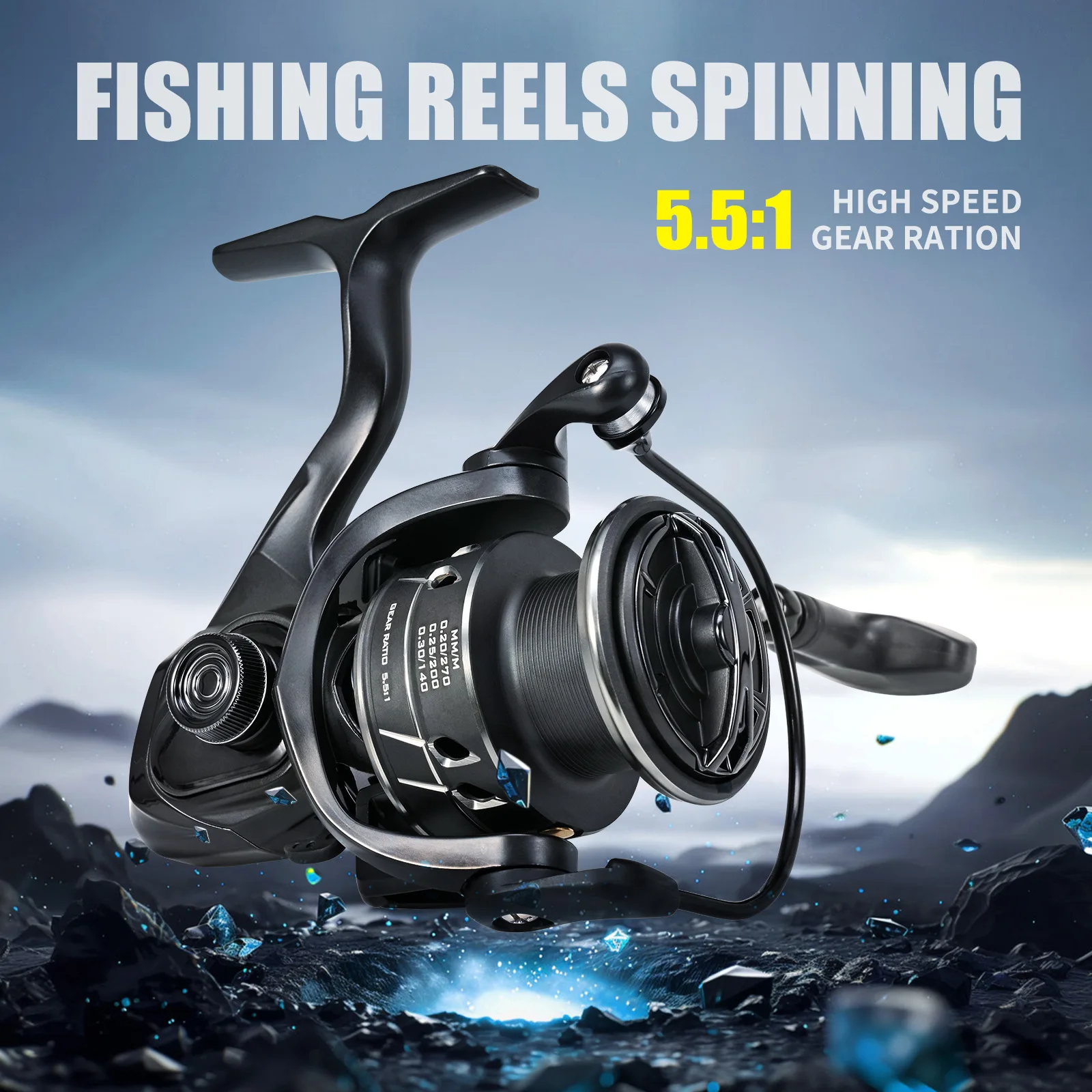 Rodamientos de carrete de pesca giratorio, balancín de Metal, aleación de aluminio, copa de línea ES, accesorio de rueda de pesca, productos de pesca de mar de carpa - imagen 3