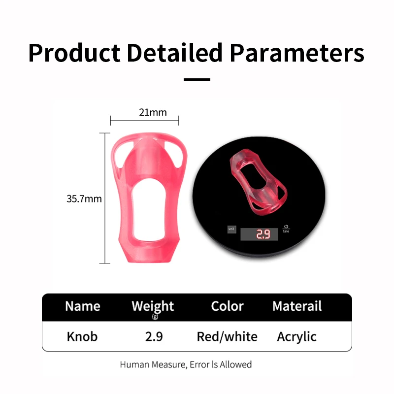 Kawa-mango de carrete de pesca de fibra de carbono y perilla acrílica, tamaño de 8x5/7x4mm, grosor de 3mm, adecuado para carrete A y D/S, bricolaje, 1 unidad - imagen 4