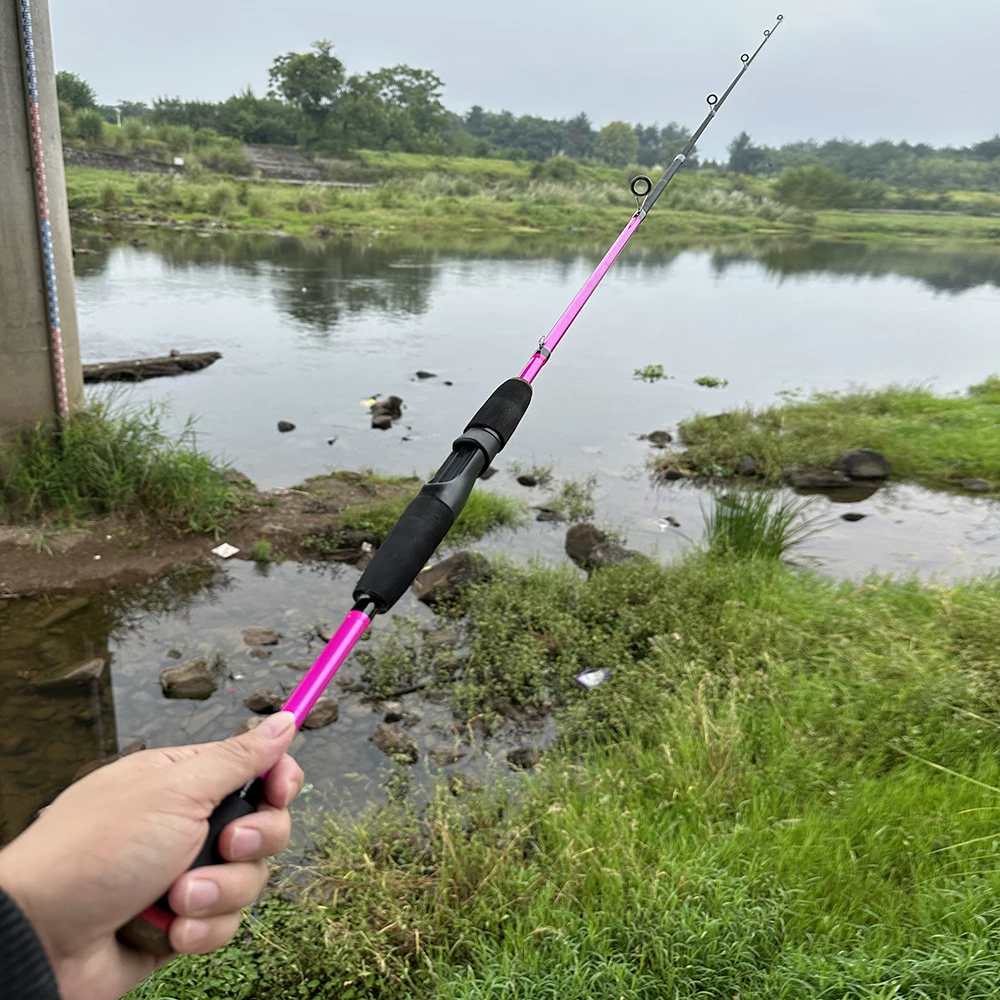 Señuelo de pesca ultraligero, caña de pescar de 1,65 m/1,8 m, 2 secciones, 8g-25g, peso del señuelo, aparejos de pesca de viaje, caña de Jigging rápida - imagen 5