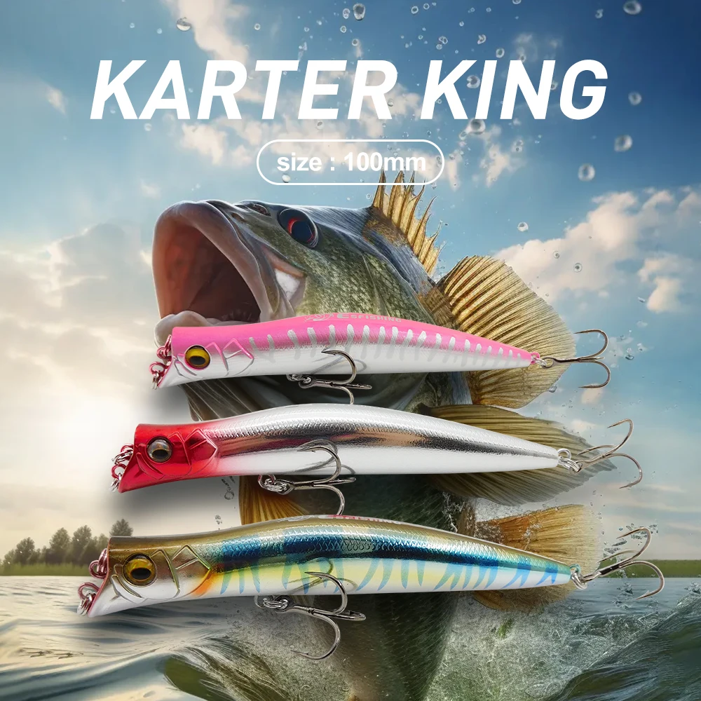 Popper KESFISHING 100mm – Señuelo superficie lubina - imagen 4