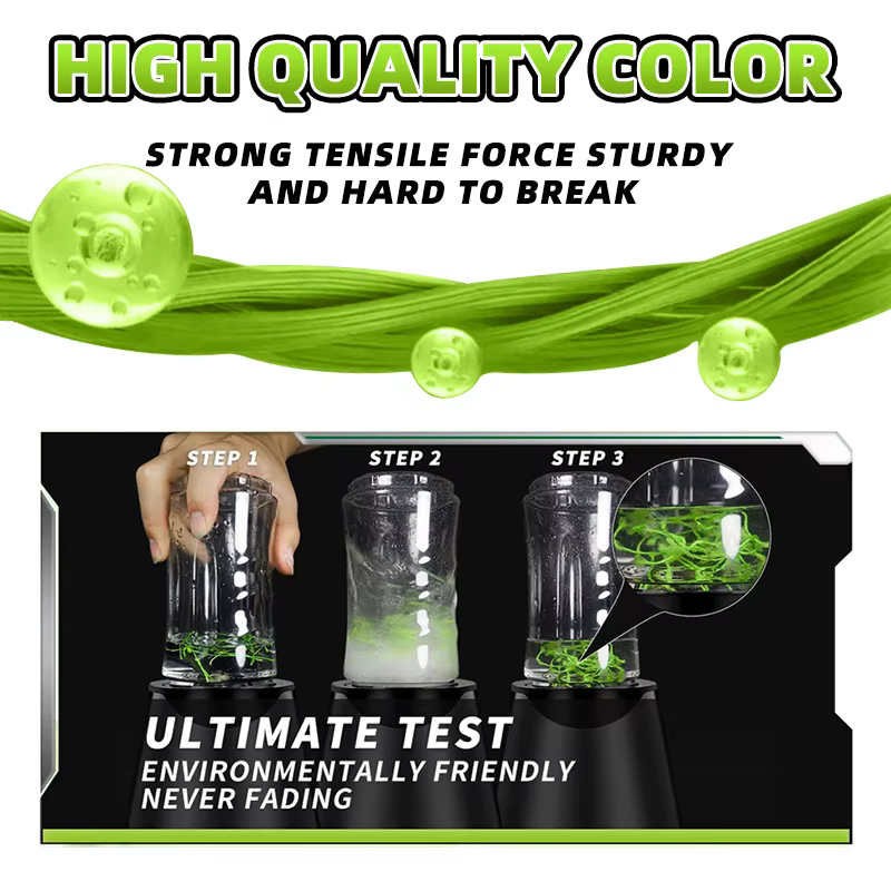Línea Trenzada YGXK 8+1 Hilos PE – Multifilamento Verde Resistente - imagen 2