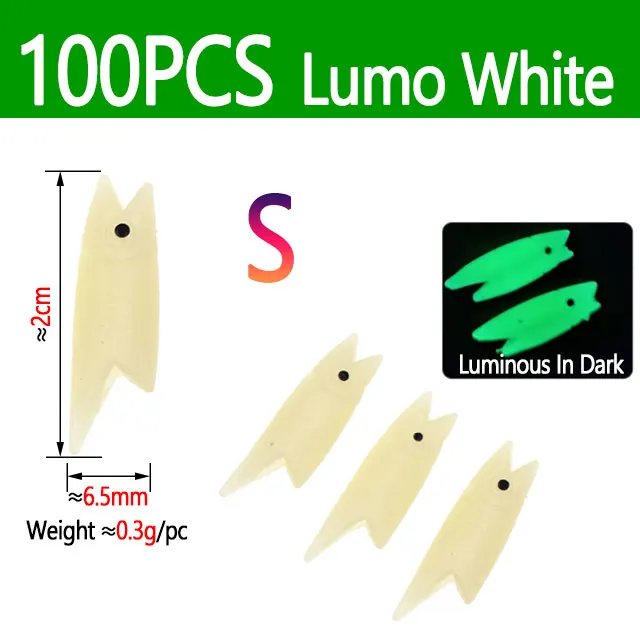 100pcs Lumo White S