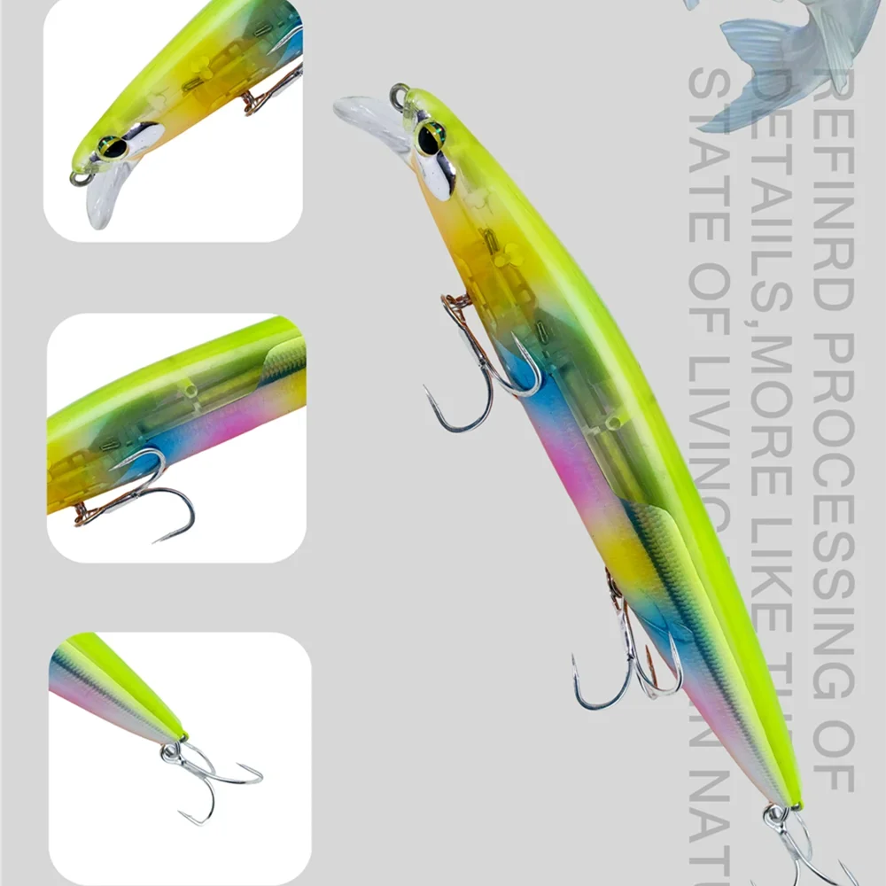 Señuelo Crankbait Greenspider Minnow – Hoja flash para lubina - imagen 3