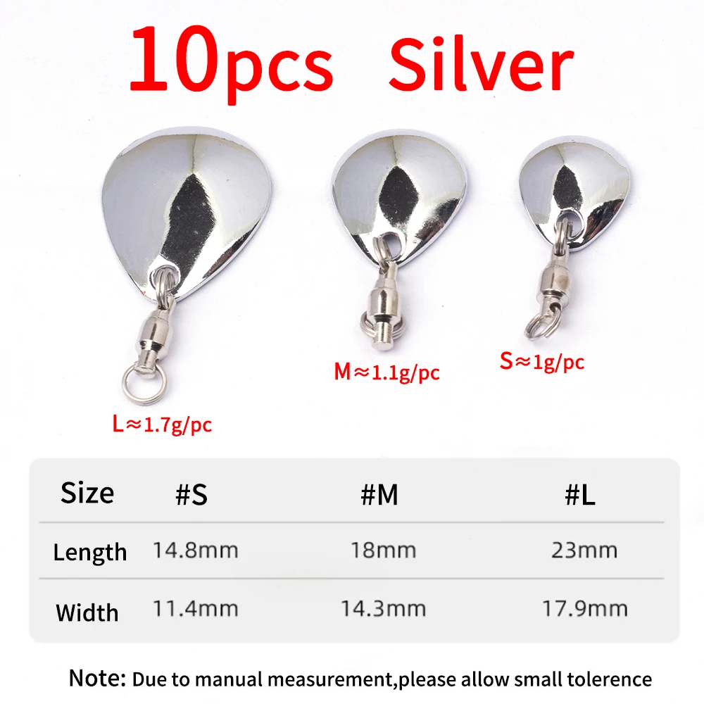 B 10pcs silver