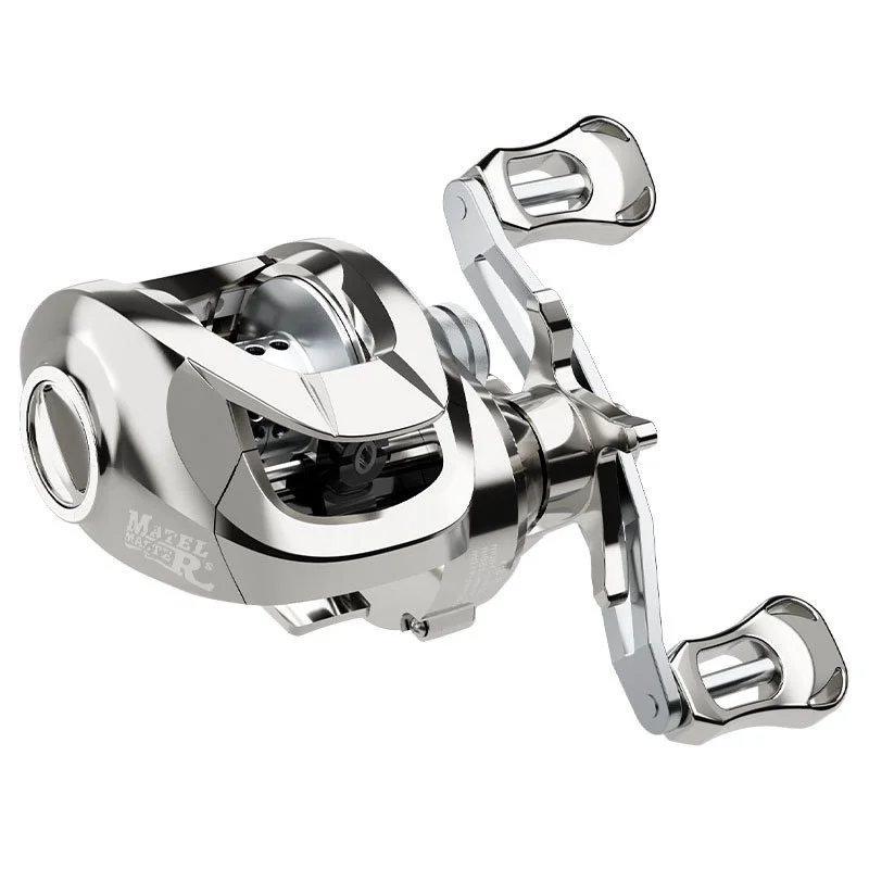 Carrete de fundición de cebo Seaknight, carrete de pesca de lubina de mano izquierda y derecha con carrete poco profundo, arrastre de 8KG/6,3: 1, carrete de lanzamiento de larga distancia - imagen 5