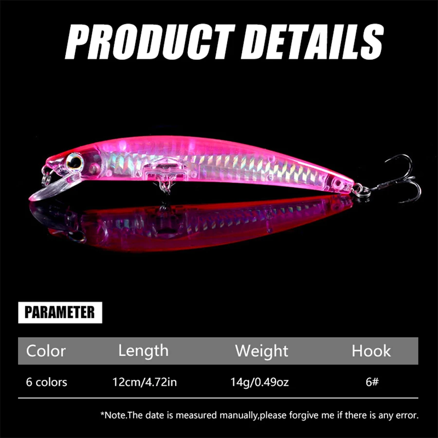 Wobbler Crankbait Minnow duro para lucio y carpa – pesca deportiva - imagen 4