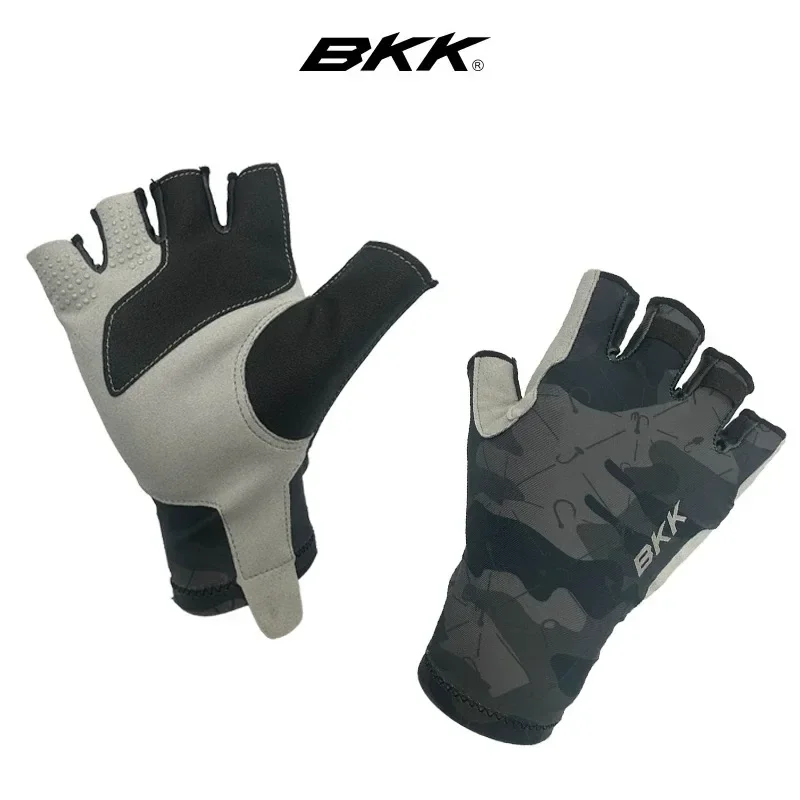 BKK Guantes de Pesca Medio Dedo Antideslizantes Finos - imagen 4