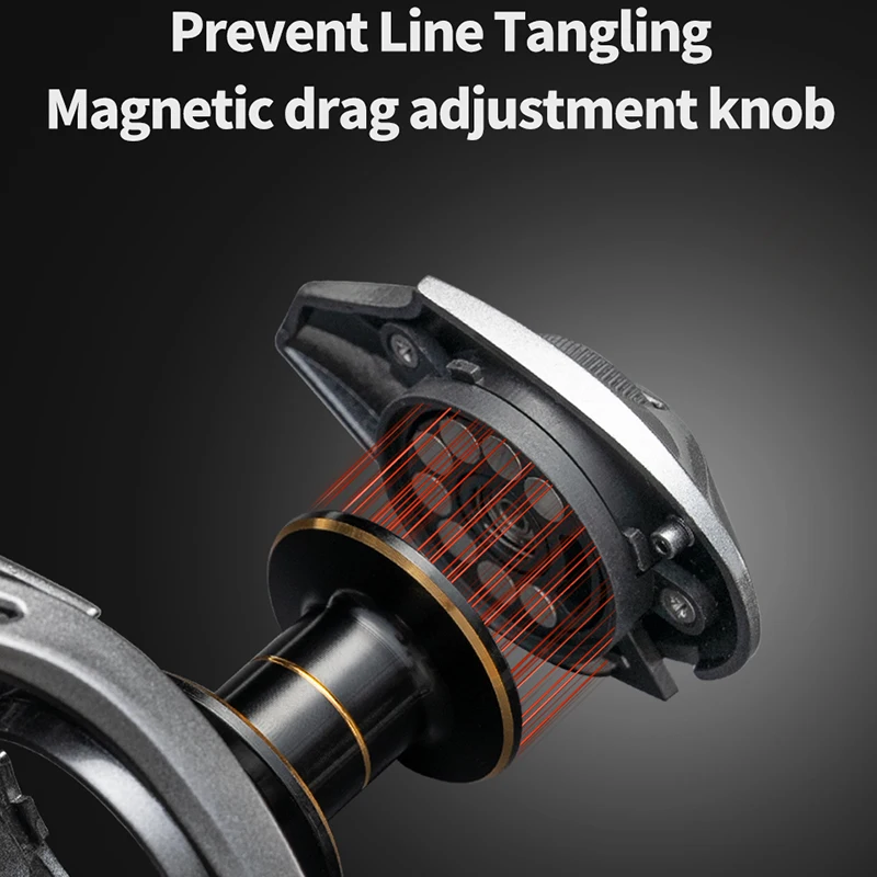 LINNHUE-carrete de pesca Baitcasting SK2000, carrete de repuesto de alta velocidad, pesca en agua salada - imagen 3