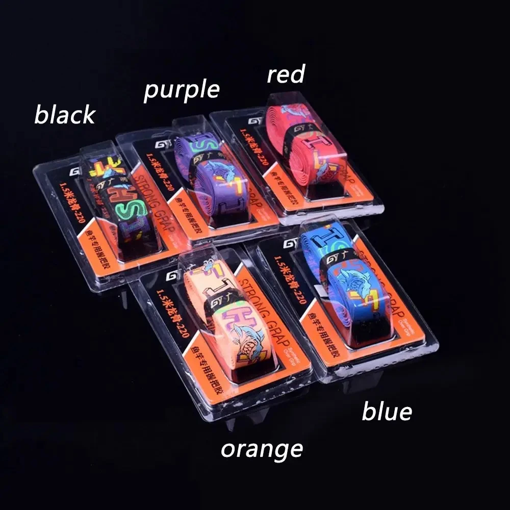 Enrollados antideslizantes sobre mango de bicicleta para caña de pescar, cinta de agarre para murciélagos de béisbol, banda antideslizante, banda para el sudor de bádminton absorbente para el sudor - imagen 2