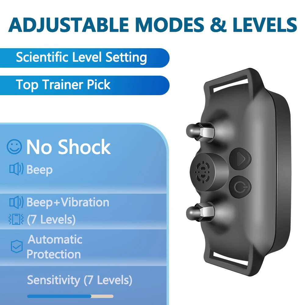 New Pet Dog Anti Barking Device Small Intelligent Electric Ultrasonic Dog Training Collar Dog Stop Barking Vibration Beep Co - imagen 3