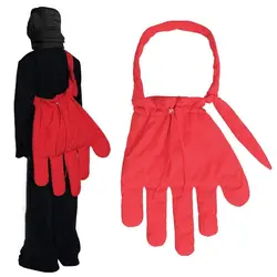 Nuevo Bolsos de guantes de nailon rojo, bolso de hombro estilo callejero de gran tamaño, bolso cruzado estilo euroamericano para mujer