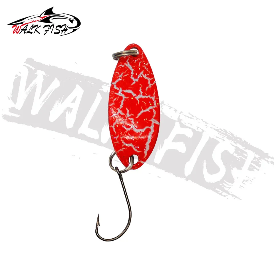 WALK FISH-señuelo de pesca de Metal, cebo giratorio, cuchara, 1 piezas, 3g, Japón, trucha, Lucio, wobbler - imagen 2