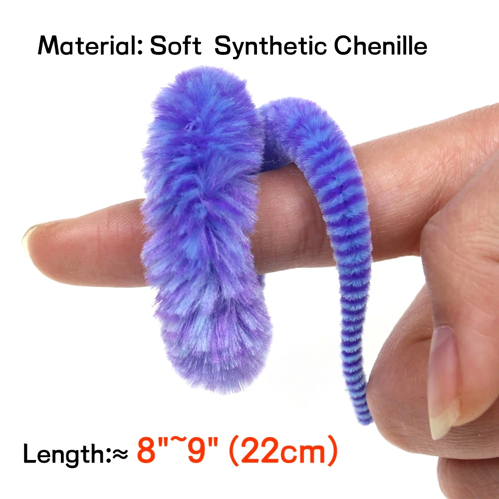 Ellllv 10 Uds 8 "~ 9" cola de dragón de Magnum multicolor pesca con mosca de agua salada serpentinas de peces cebo Material de atado para Lucio Muskie - imagen 5