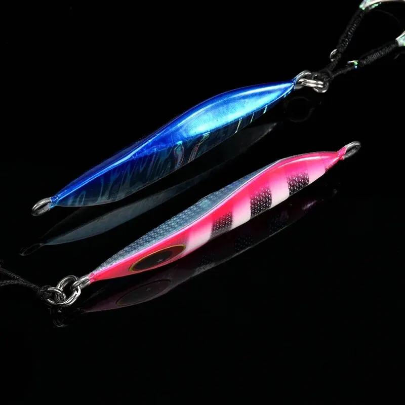 ALLBLUE ATLAS-señuelo tipo cuchara de Metal, 20G, 30G, 40G, 60G, cebo Artificial, Jigging lento, aparejos de pesca de lubina súper duros - imagen 5