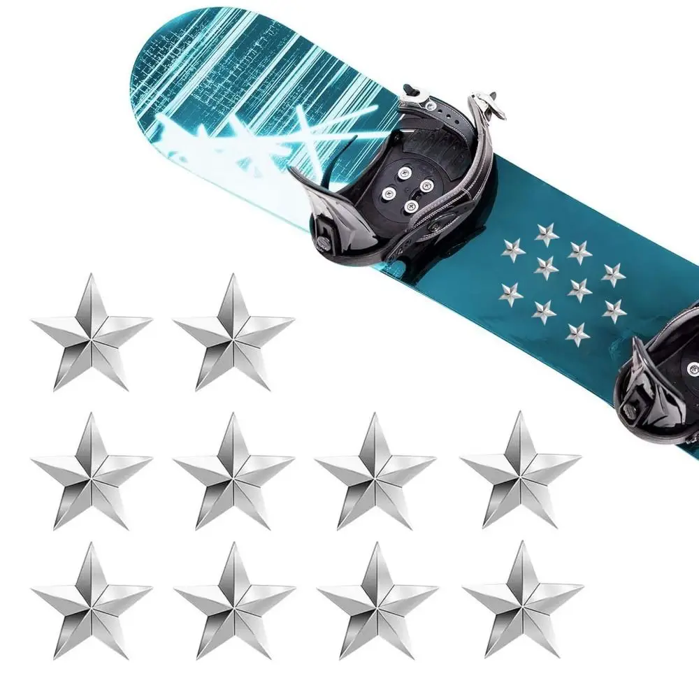 Almohadilla autoadhesiva de aleación para Snowboard, almohadillas de tracción para agarre de Snowboard, tacos de tracción para Snowboard, agarre de tablero, 10 Uds.