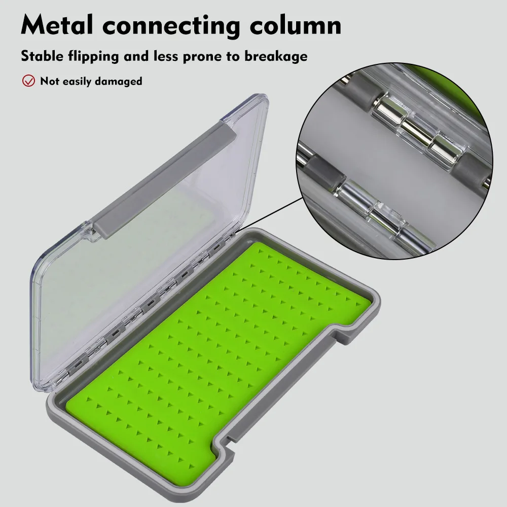 Caja impermeable para mosca con tapa transparente e inserto de silicona - imagen 5