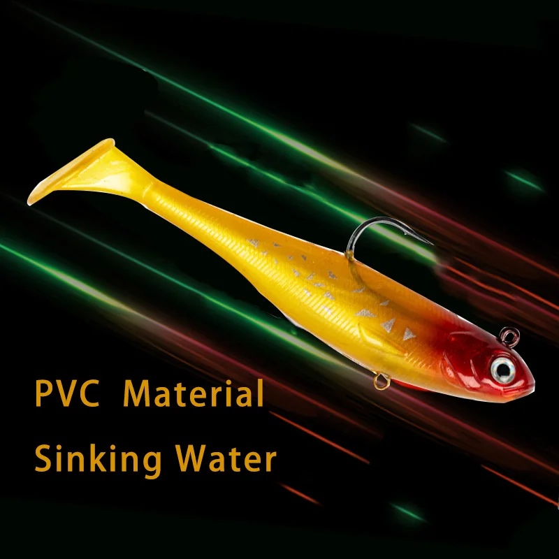 TAKEDO-señuelo de pesca de mar, 120MM, 27G, 2 uds., cebo de natación VIB, plantilla de plomo, cabeza que se hunde, cola en T, cebo artificial de PVC, lubina, atún, Lucio - imagen 2