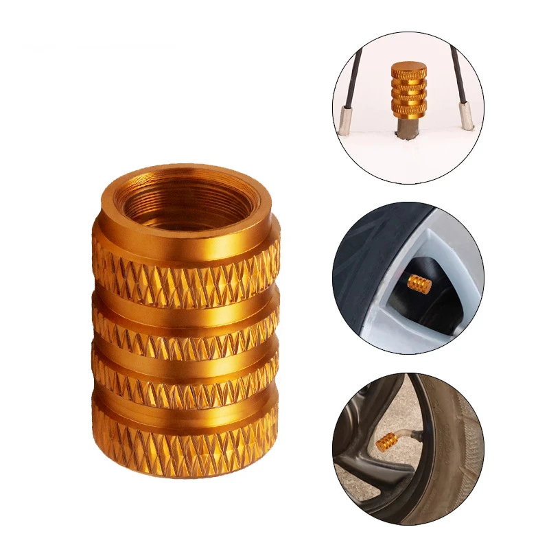 12 Uds tapa de válvula de neumático de automóvil tapa de válvula personalizada de Metal aleación de aluminio cubierta de núcleo de válvula a prueba de explosiones Universal ciclismo