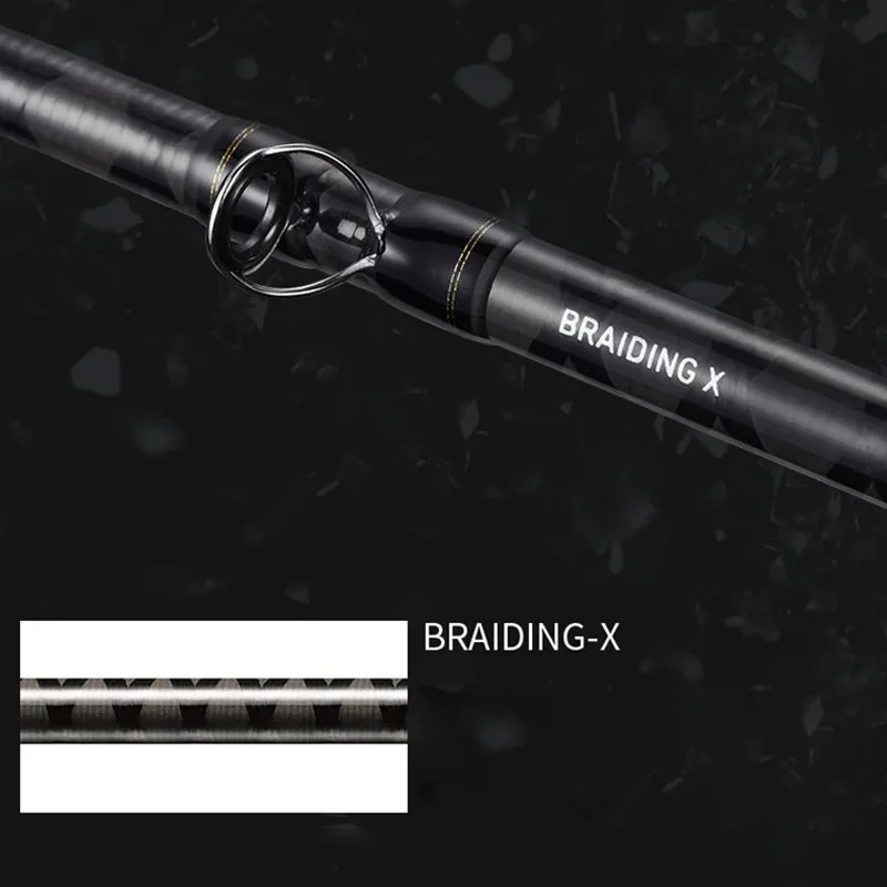 DAIWA-caña de pescar de carbono Y aluminio, accesorio giratorio, anillos FUJI, lubina X Y - imagen 3